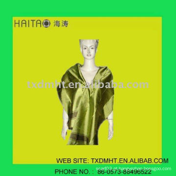 Xaile verde da seda da forma para mulheres na moda